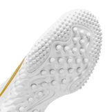 Nike Huarache 9 Elite TF LAX 'White Metallic Vivid Gold' Angle 4
