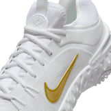 Nike Huarache 9 Elite TF LAX 'White Metallic Vivid Gold' Angle 5