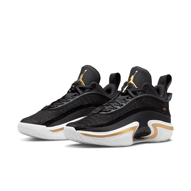 Air Jordan 36 Low Black Gold Angle 2