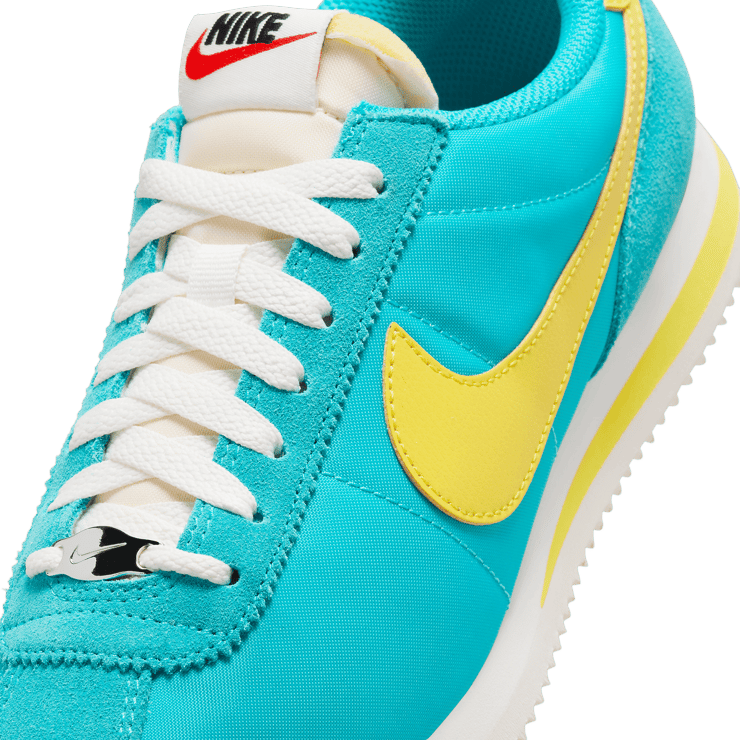 Nike Cortez Nylon Bleached Aqua Vivid Sulfur Angle 4