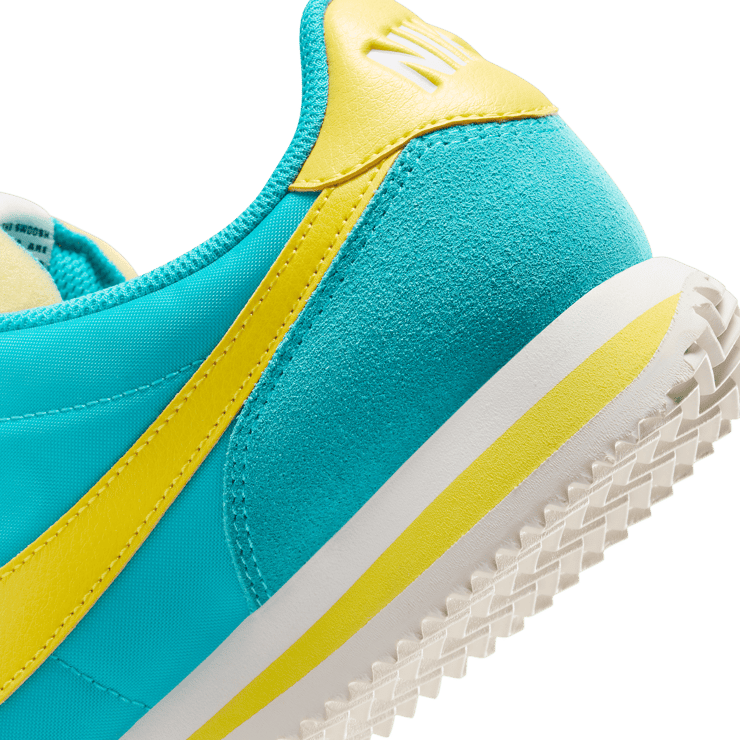 Nike Cortez Nylon Bleached Aqua Vivid Sulfur Angle 5
