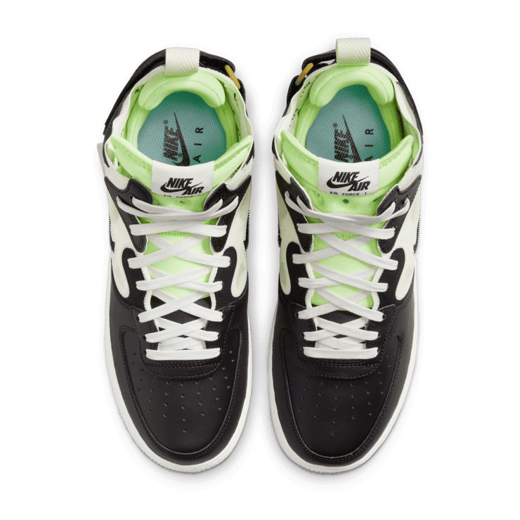 Nike Air Force 1 Mid React Black Ghost Green Angle 1