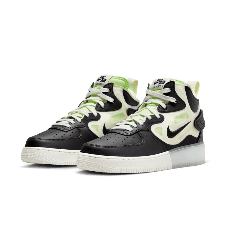 Nike Air Force 1 Mid React Black Ghost Green Angle 2