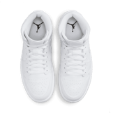 Air Jordan Mid 'Triple White' 2022 (W) Angle 1