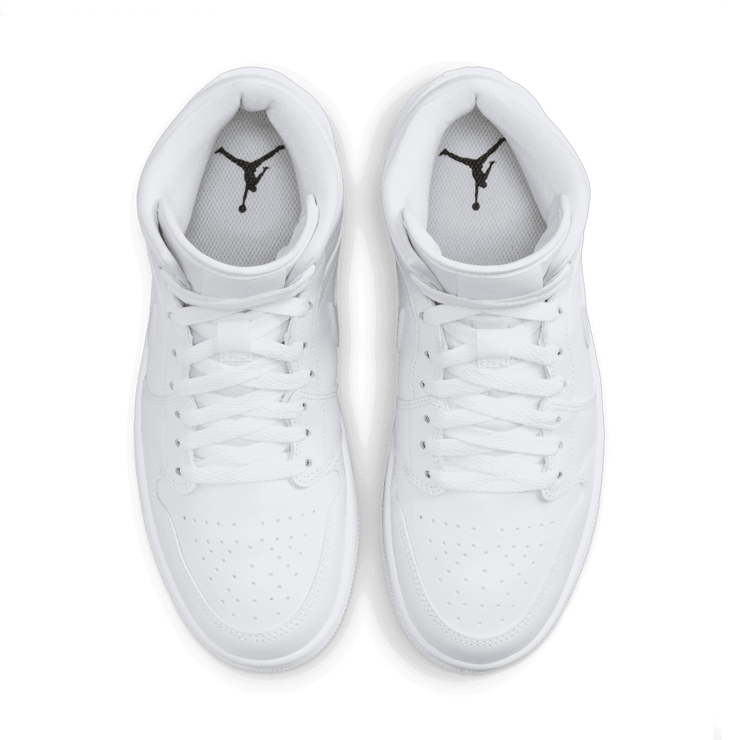 Air Jordan Mid 'Triple White' 2022 (W) Angle 1