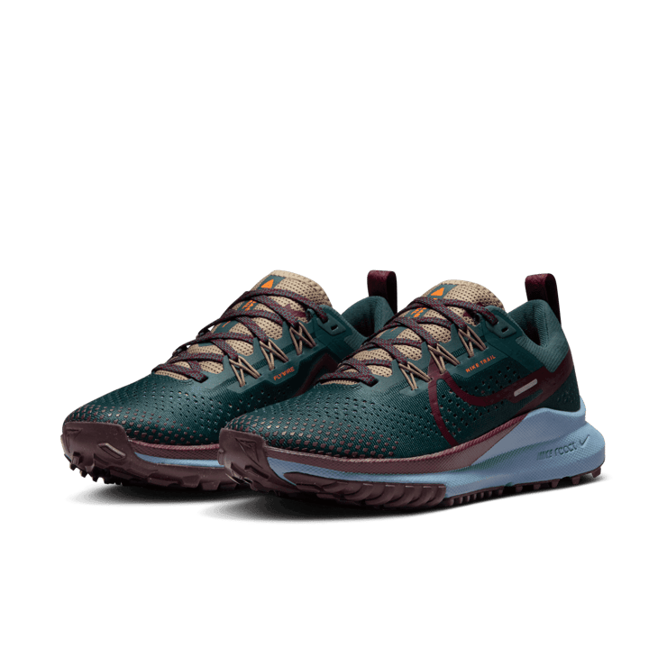 Nike React Pegasus Trail 4 'Deep Jungle Night Maroon' (W) Angle 2