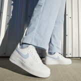 Nike Air Force 1 Low White Light Armory Blue (W) Angle 0