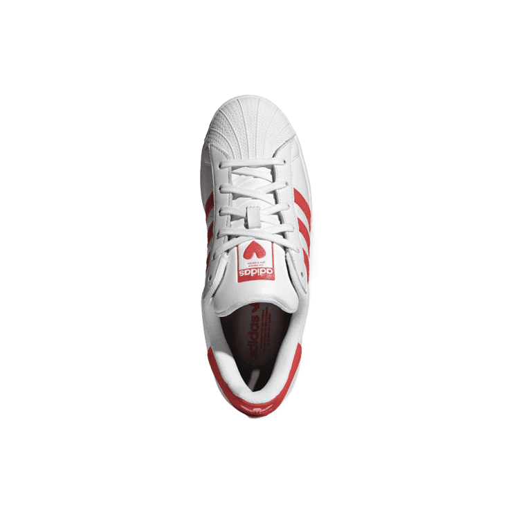 adidas Superstar Cloud White Bright Red (W) Angle 0