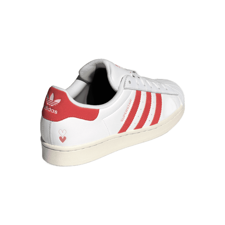 Adidas superstar white red store