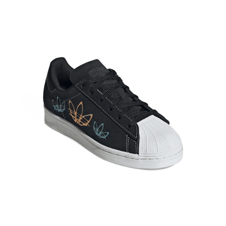 adidas Superstar Core Black (Kids) Angle 2