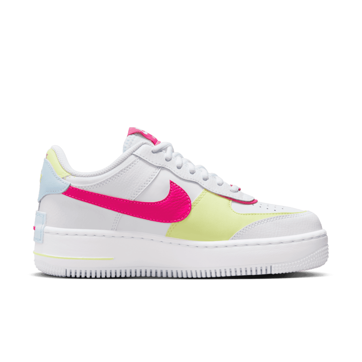 Nike Air Force 1 Shadow 'White Blue Tint Fireberry' (W) Angle 1