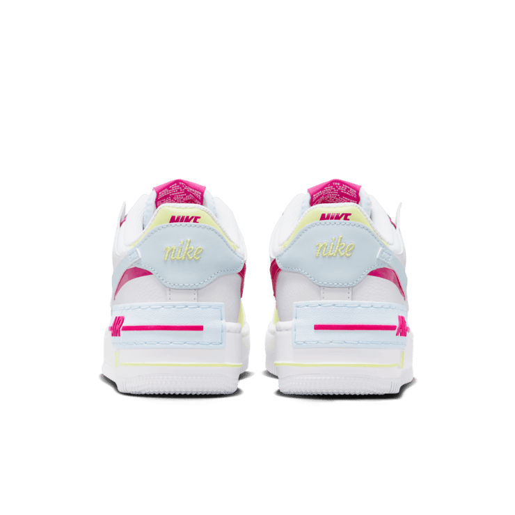 Nike Air Force 1 Shadow 'White Blue Tint Fireberry' (W) Angle 4