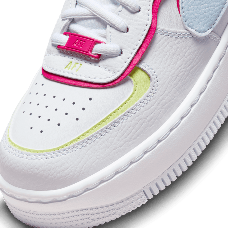 Nike Air Force 1 Shadow 'White Blue Tint Fireberry' (W) Angle 5