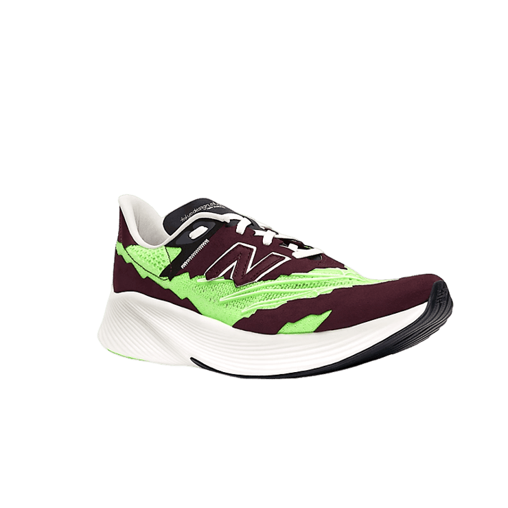 New Balance Stone Island RC Elite V2 SI Maroon Neon Green Angle 2