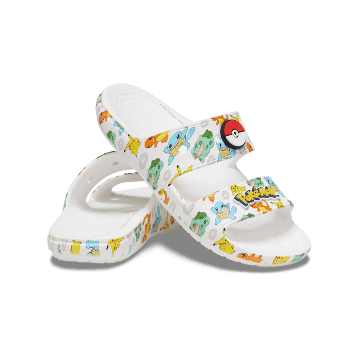 Crocs Classic Slide Pokémon White Angle 0