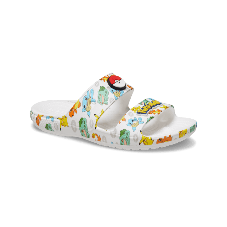Crocs Classic Slide Pokémon White Angle 3