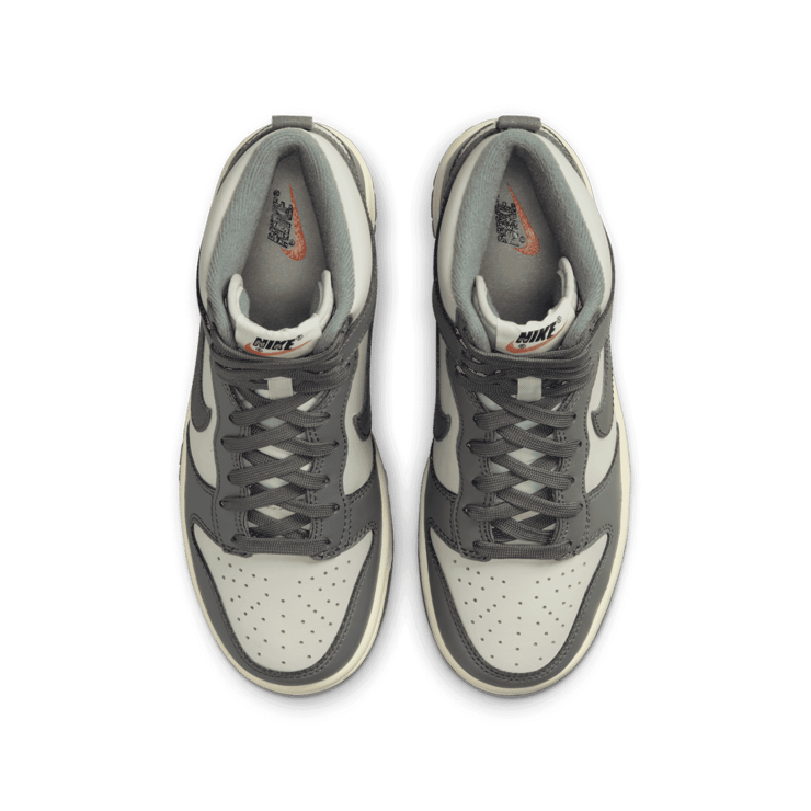 Nike Dunk High Tumbled Grey (GS) Angle 1