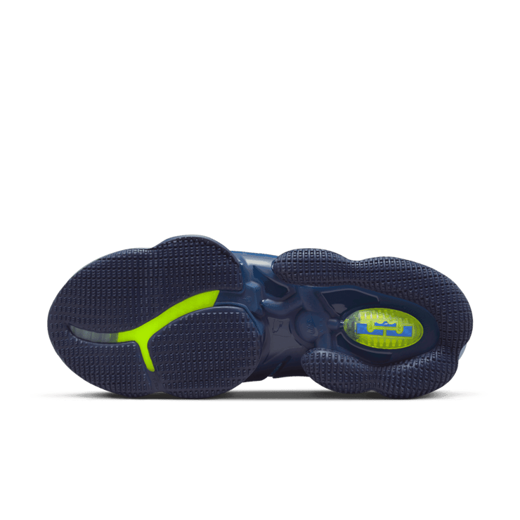 Nike LeBron 19 Blackened Blue Angle 0