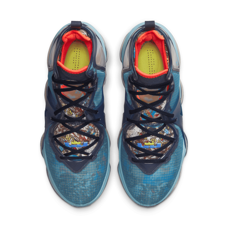Nike LeBron 19 Blackened Blue Angle 1
