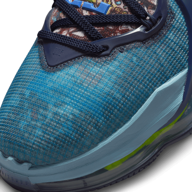 Nike LeBron 19 Blackened Blue Angle 4