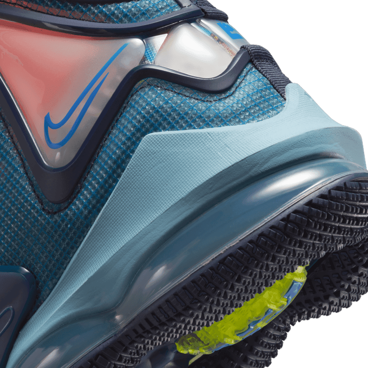 Nike LeBron 19 Blackened Blue Angle 5