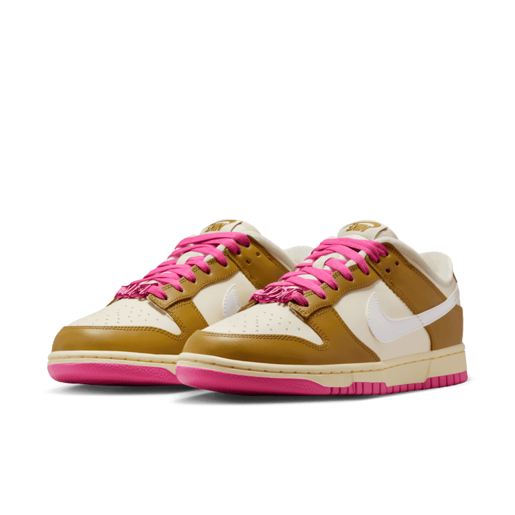 Nike Dunk Low Just Do It Bronzine Pink (W) Angle 3