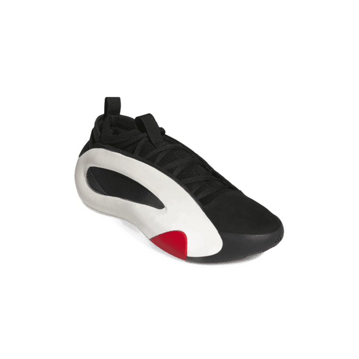 adidas Harden Vol. 8 White Black Scarlet Angle 2