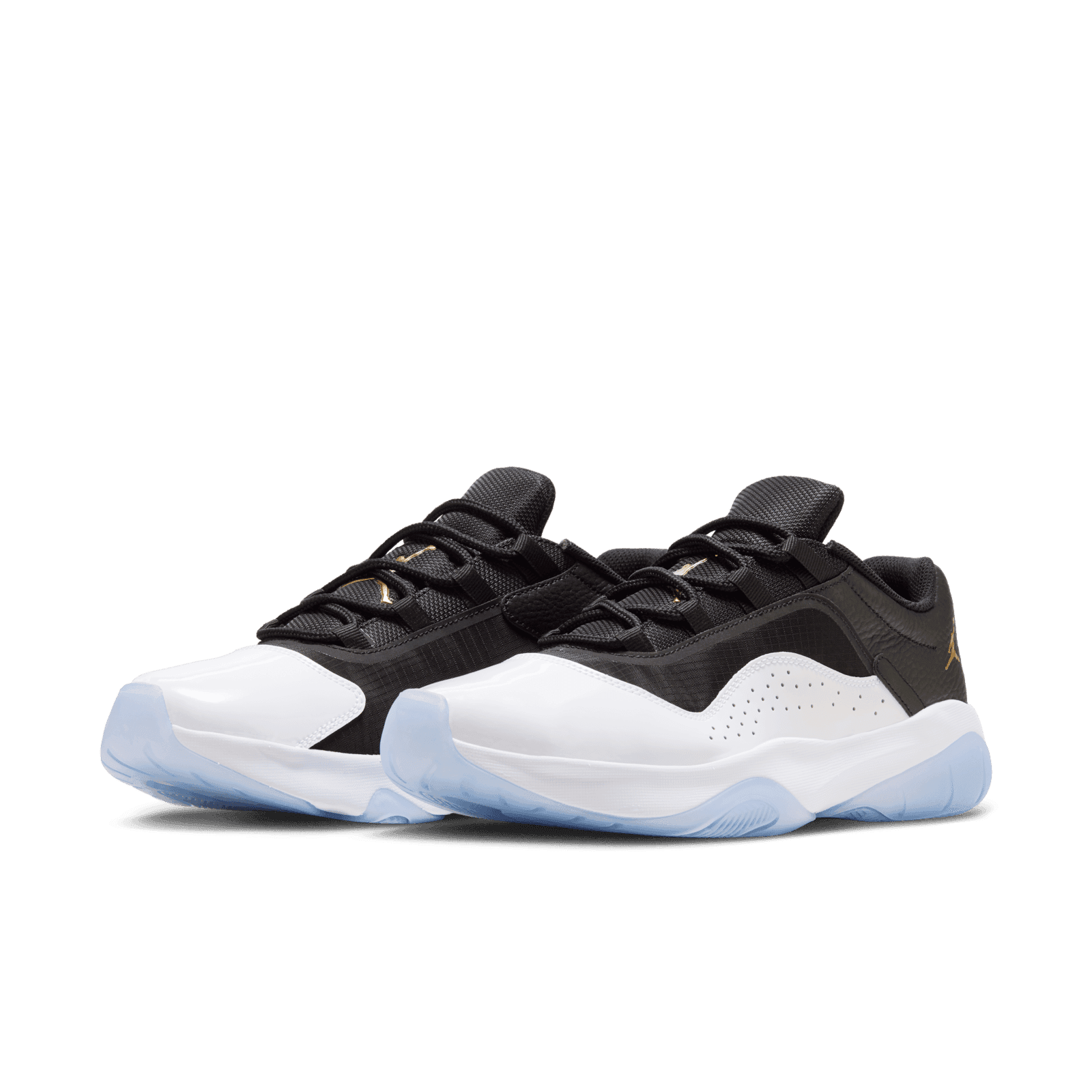 jordan 11 black white and gold