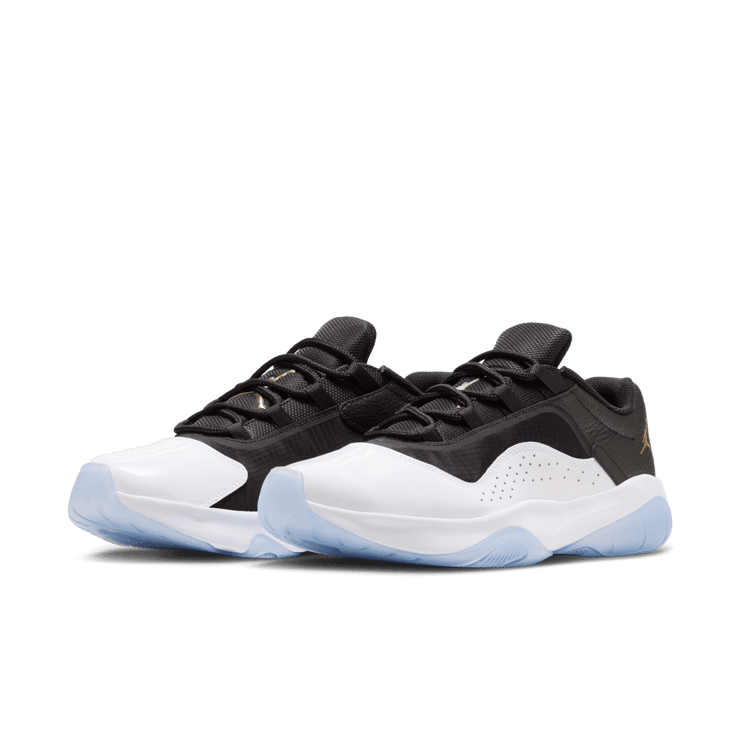 Air Jordan 11 CMFT Low 'Black White Gold' Angle 2