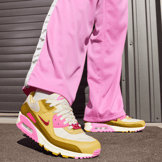 Nike Air Max 90 Just Do It Bronzine Pink Angle 0