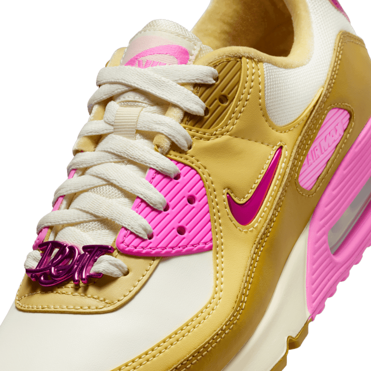 Nike Air Max 90 Just Do It Bronzine Pink Angle 5