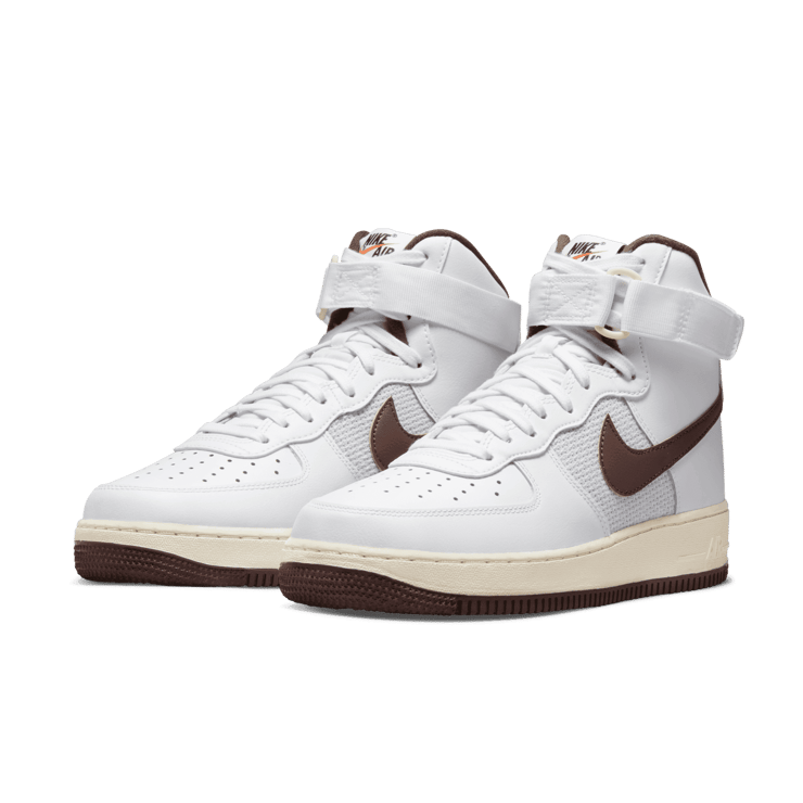 Nike Air Force 1 High White Light Chocolate Angle 2