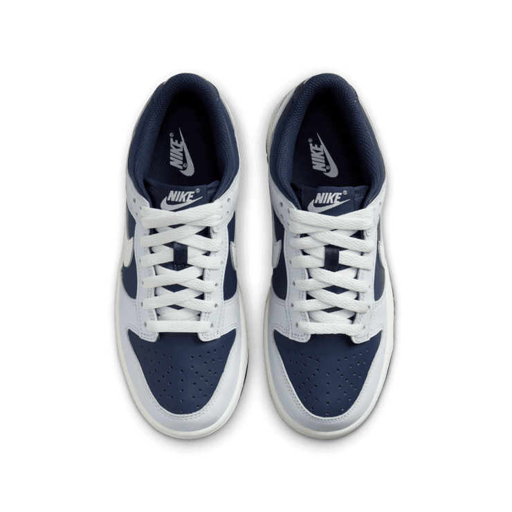 Nike Dunk Low Football Grey Midnight Navy (GS) Angle 1