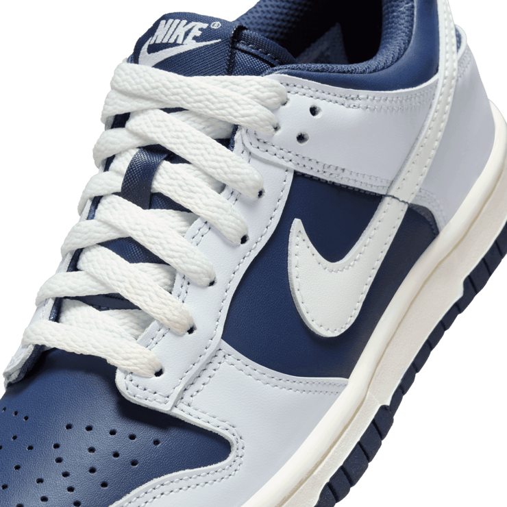 Nike Dunk Low Football Grey Midnight Navy (GS) Angle 4