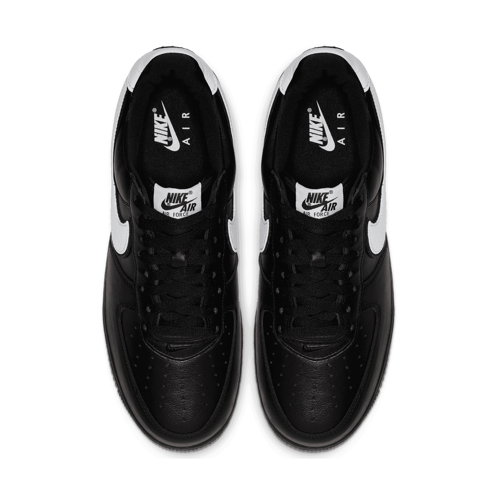air force 1 low qs black white