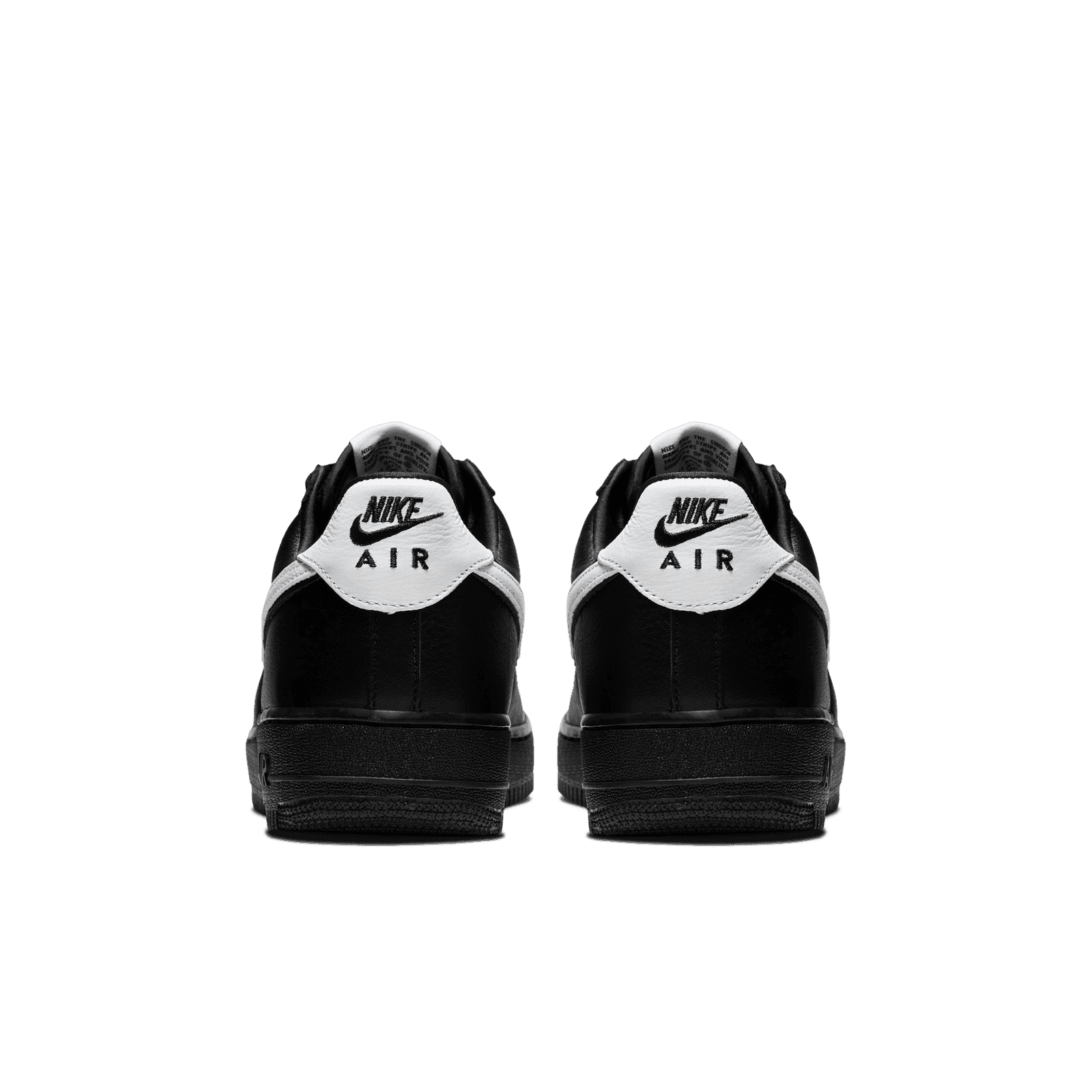 air force 1 low qs black white