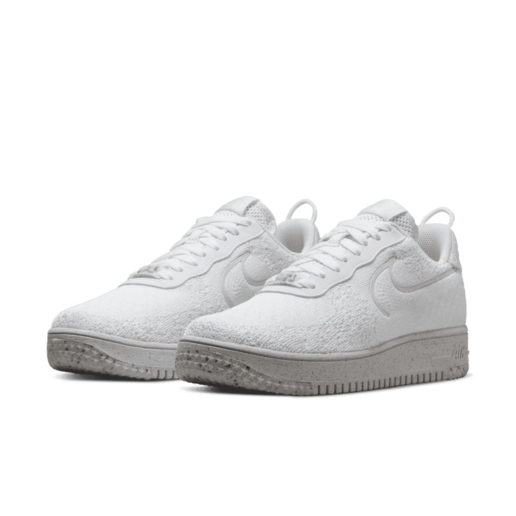 Nike Air Force 1 Crater Flyknit NN White Platinum Tint Angle 2