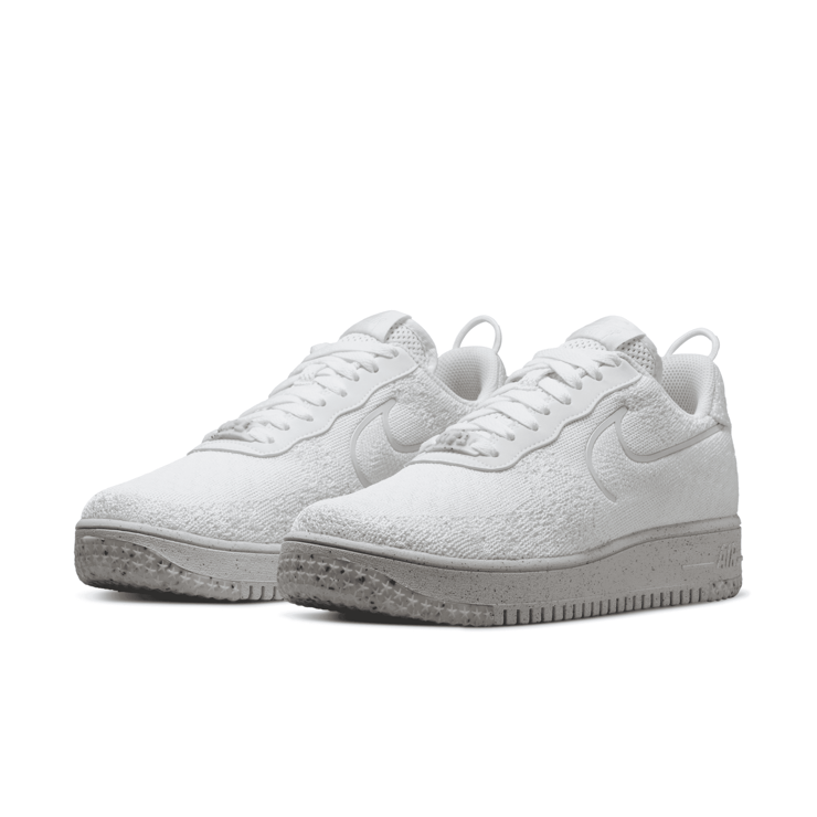 Nike Air Force 1 Crater Flyknit NN White Platinum Tint Angle 3