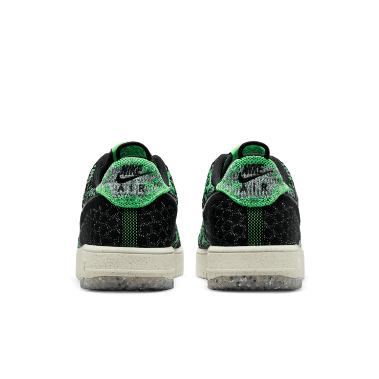 Nike Air Force 1 Crater Flyknit NN Black Scream Green Angle 3