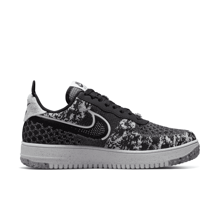 Nike Air Force 1 Crater Flyknit NN Black Pure Platinum Angle 1