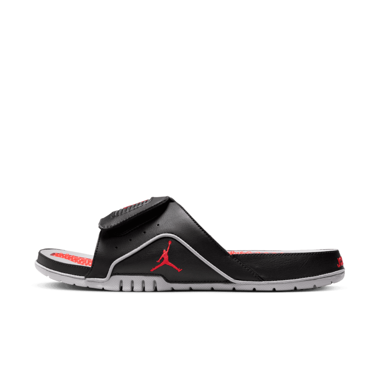 Jordan Hydro 4 Retro Slide 'Black Cement' Angle 0