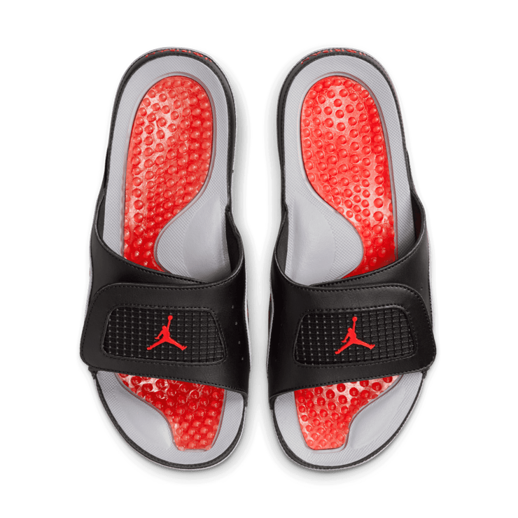 Jordan Hydro 4 Retro Slide 'Black Cement' Angle 2