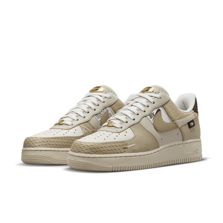 Nike Air Force 1 Low Tan Bling Angle 2