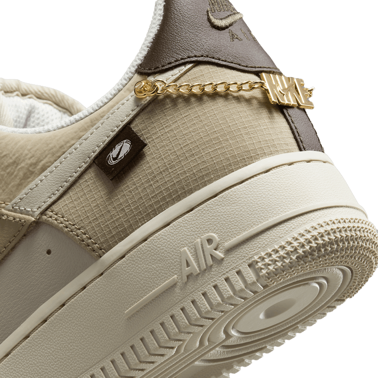 Nike Air Force 1 Low Tan Bling Angle 5