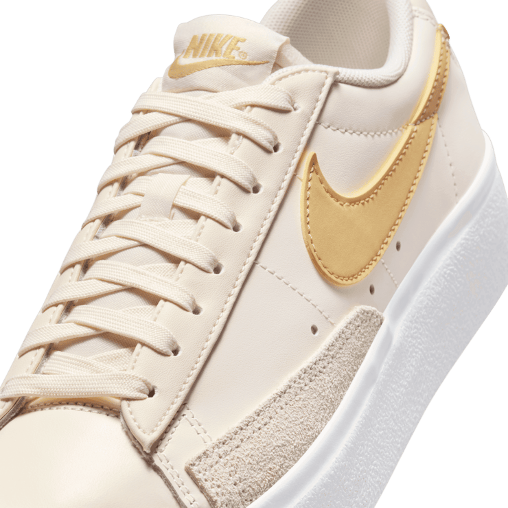 Nike Blazer Low Platform 'Pale Ivory Saturn Gold' (W) Angle 4