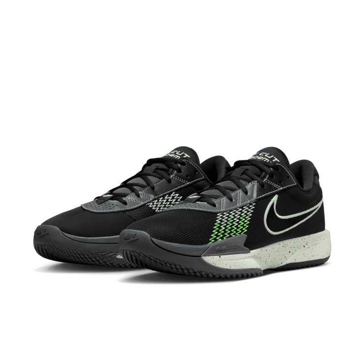 Nike Air Zoom GT Cut Academy 'Black Barely Volt' Angle 2