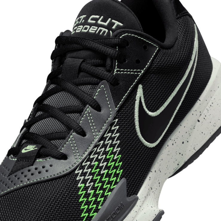 Nike Air Zoom GT Cut Academy 'Black Barely Volt' Angle 4