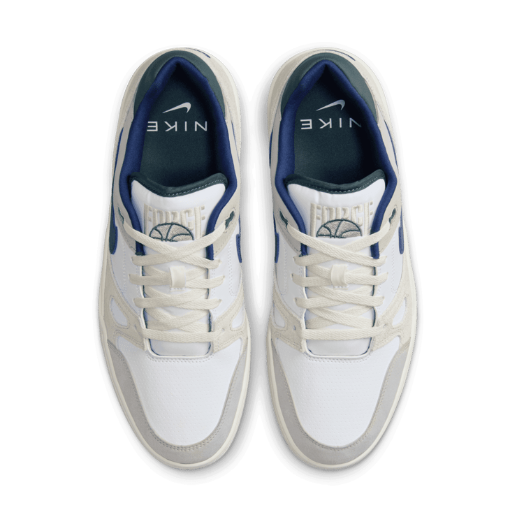 Nike Full Force Low 'White Navy Teal' Angle 1