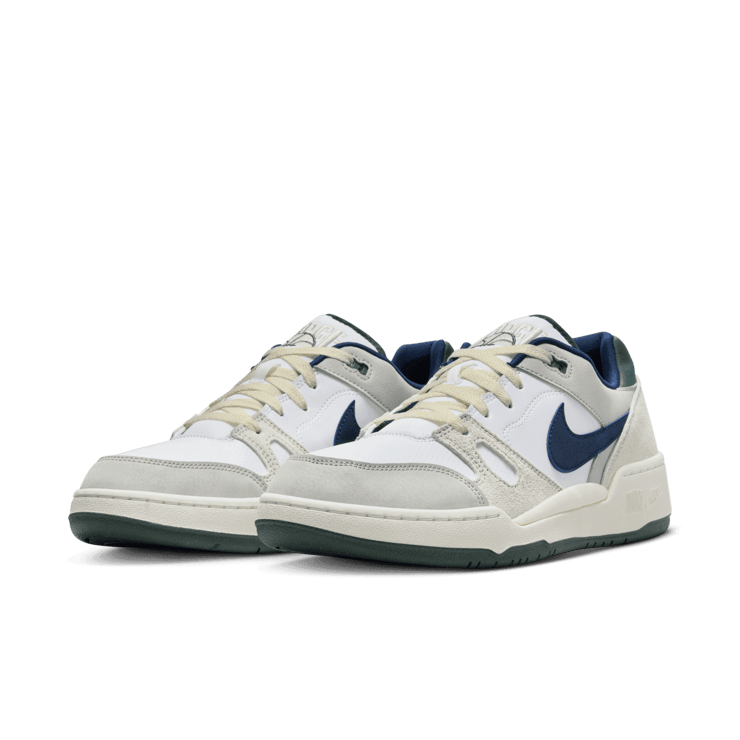Nike Full Force Low 'White Navy Teal' Angle 2