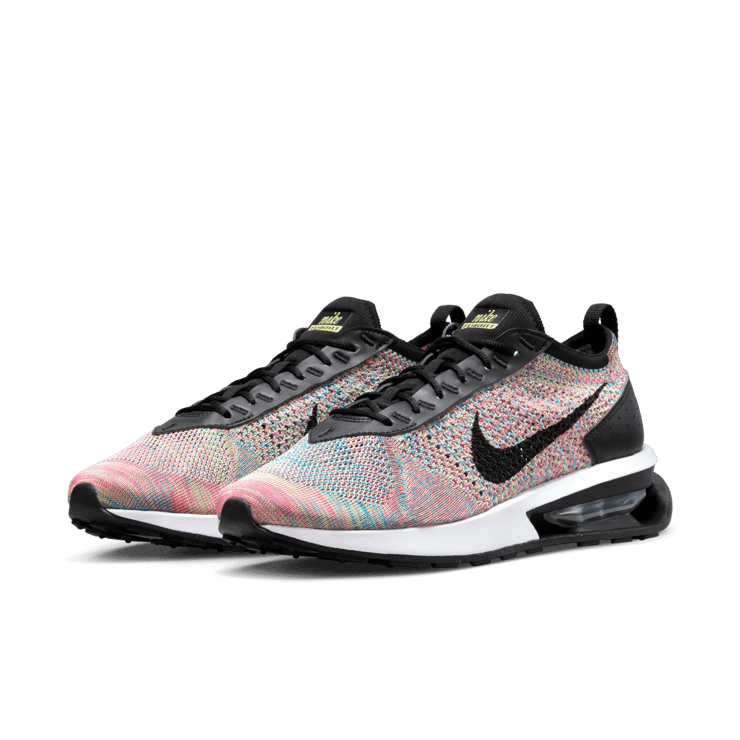 Nike Air Max Flyknit Racer Ghost Green Pink Blast Angle 2